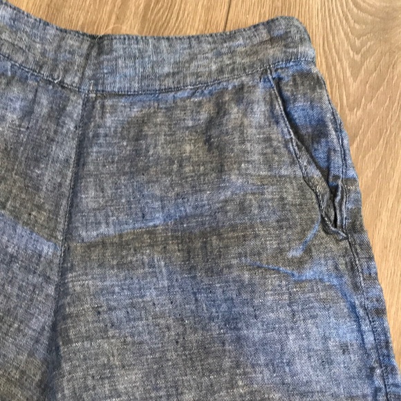 Nicole Miller Linen Wide Leg Capris - Picture 2 of 5